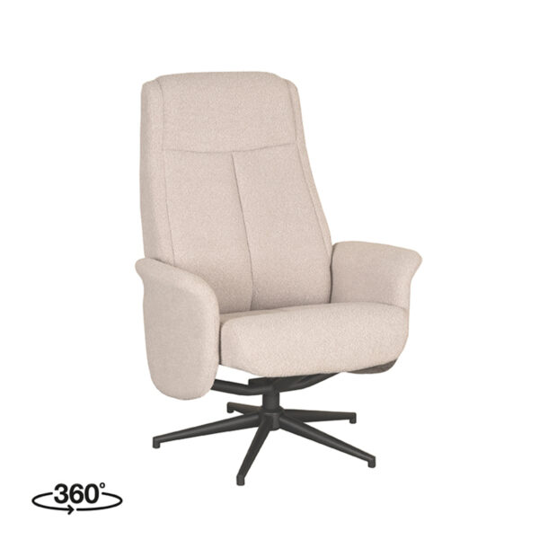 Relaxfauteuil Bergen 77x76x105 Cm Naturel Touch Perspectief 360 v2