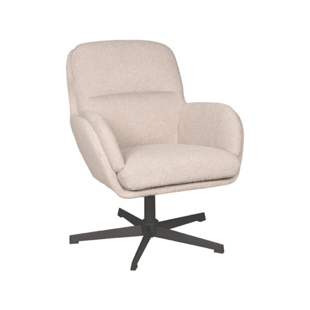 0Draaifauteuil Moss 70x77x90 Cm Naturel Touch Perspectief v2