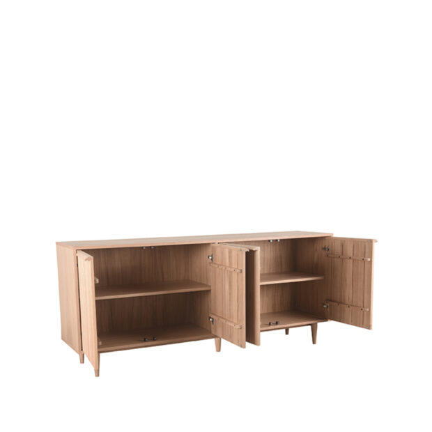 0Dressoir Jule 200x49x87 Cm Naturel Eikenhout Perspectief2