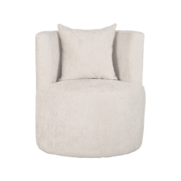 0Fauteuil Evy 65cm Creme Elegance Voorkant