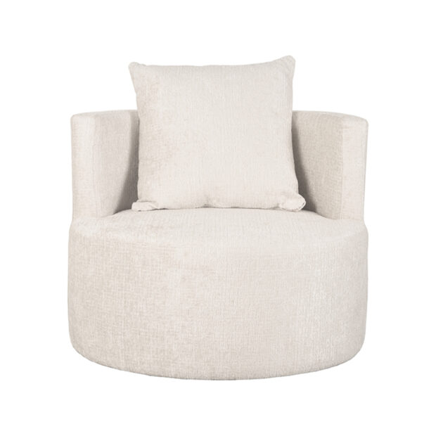 0Fauteuil Evy 90cm Creme Elegance Voorkant