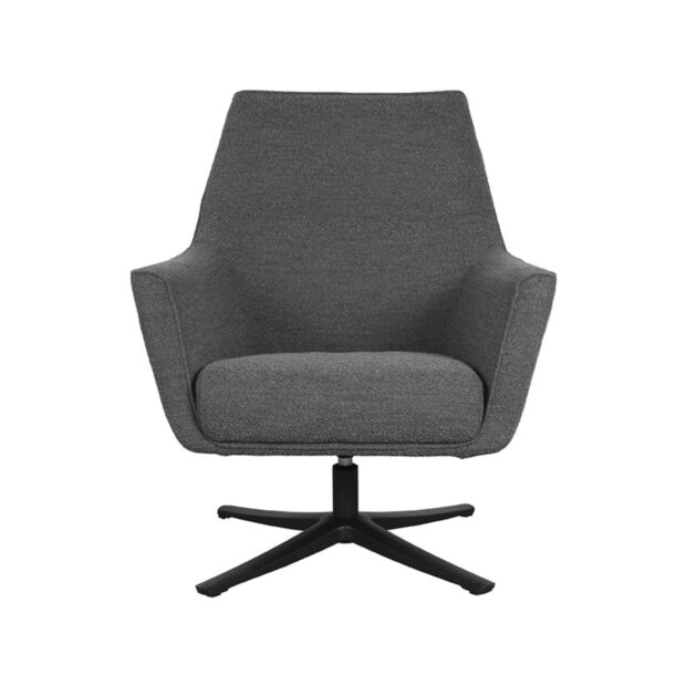 0Fauteuil Tod Grijs Boucle 76x75x90 cm Voorkant