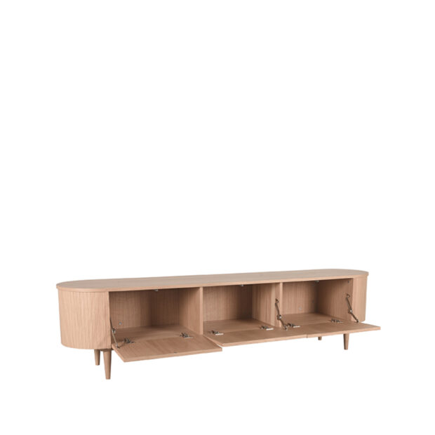 0Tv Meubel Oliva 220x47x55 Cm Naturel Eikenhout Perspectief2