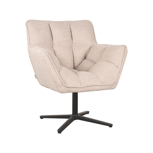 0fauteuil ian 76x72x87 cm naturel boucle perspectief