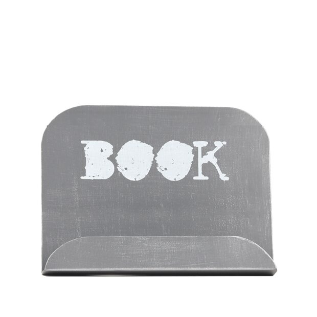 0kookboekstandaard antiek grijs metaal 27x14x19 5 cm voorkant