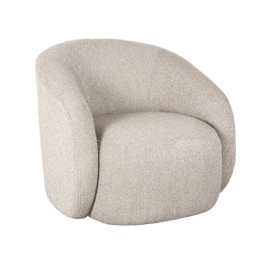LABEL51 Fauteuil Alby - Beige - Chicue Boucle