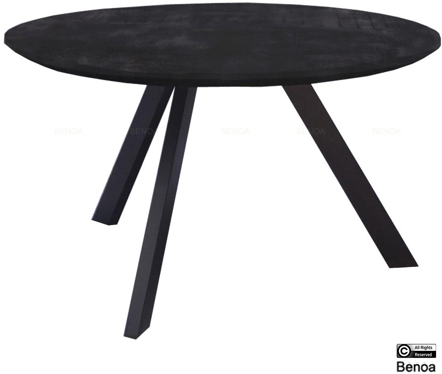 berlin coffee table round black 80