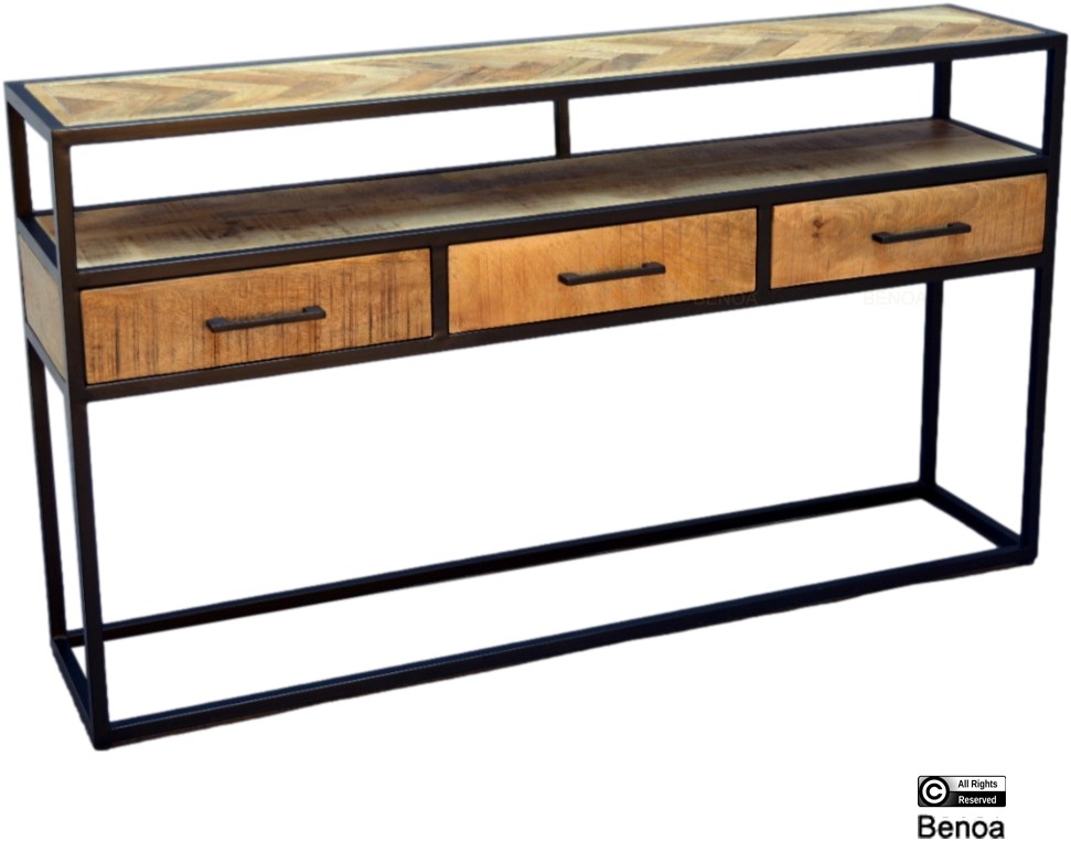 jax 3 drawer console table 140 2
