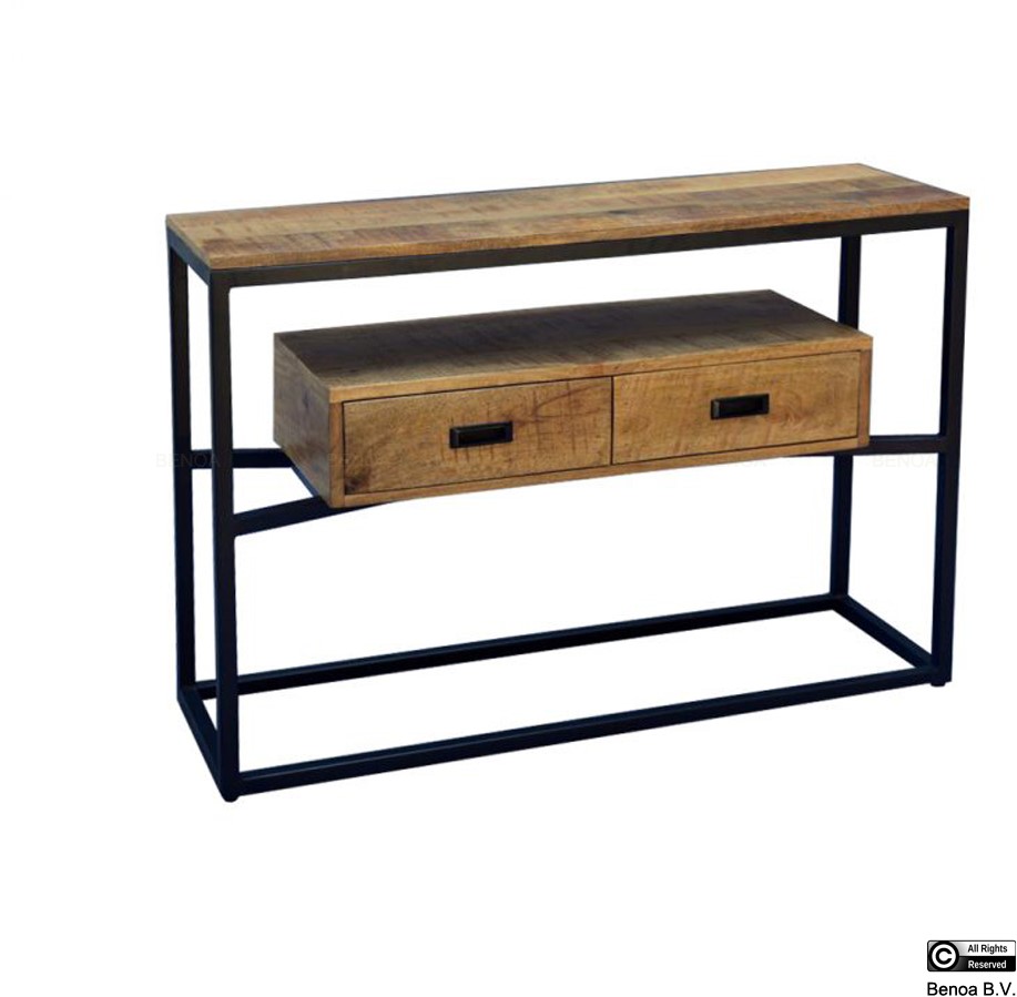 len 2 drawer console table 110 2